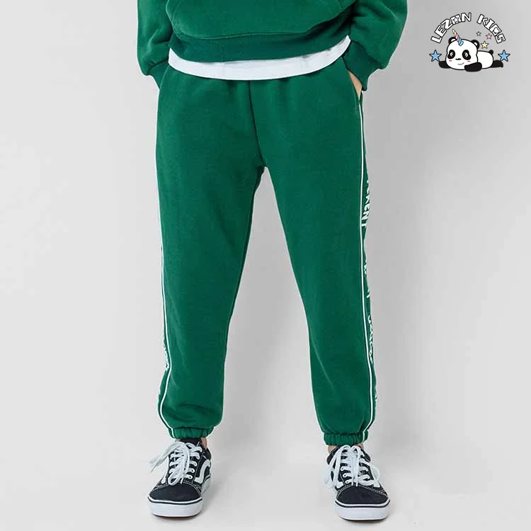 LEZONKIDS - Cheap Casual Pants for Kids Pants Custom logo Printed 100 Cotton Sweatpants